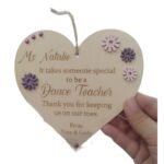 Wooden Heart - Teacher - 14cm