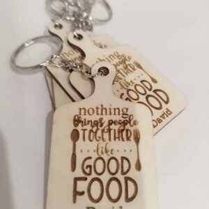 Wooden Board Key Chain
