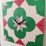 Love Malta Square Maltese Tiles Clock
