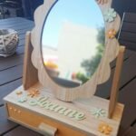 Mirror with Drawer - Flower Theme