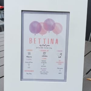 Large Milestone Frame - 30 x 20cm