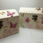 Curved Moneybox – Butterfly Theme