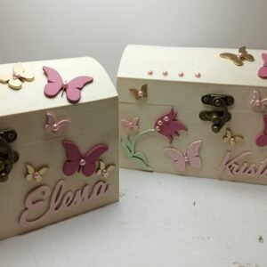 Curved Moneybox – Butterfly Theme