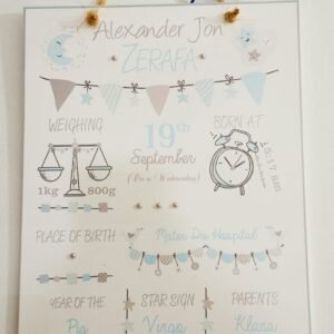 Large Baby Wall Plaque