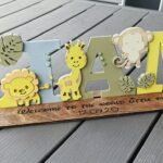 Large Standing Name - Zoo Theme