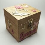 Money box with lock - Flowers Theme
