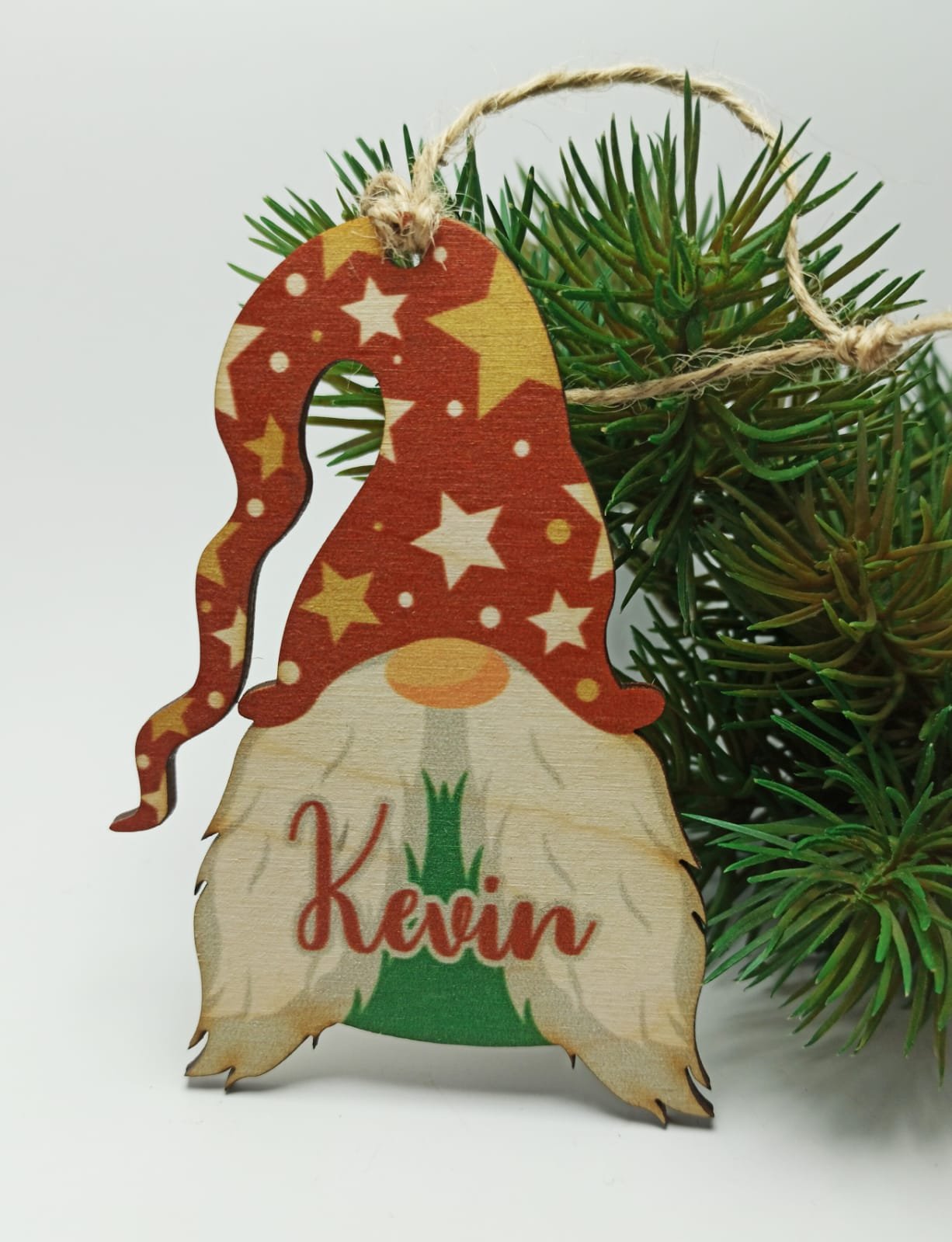 Christmas Hanging Gnome - 11x8cm