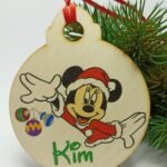 Christmas Bauble - 12x10cm - Disney Theme - Girl