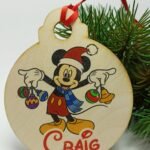 Christmas Bauble - 12x10cm - Disney Theme - Boy