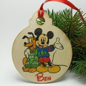 Christmas Bauble - 12x10cm - Disney Theme - Boy