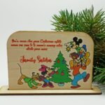 Christmas Freestanding Ornament - 15x9cm - Family Disney Theme