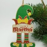 Christmas Hanging Elf - 12x7cm