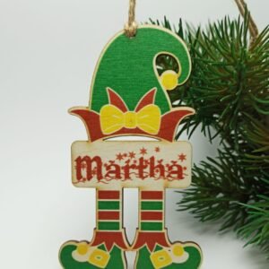 Christmas Hanging Elf - 12x7cm