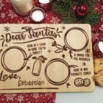 Large custom Santa Tray - Engraved with Wax Finished