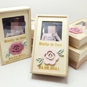Small Frame - Flower Theme - 14x8x2.5cm
