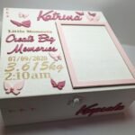Large Keepsake Box - 22x22x8.5cm - Butterflies Theme