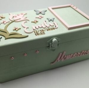 Keepsake Box - 20.5x11x9cm - Flower & Butterflies Theme
