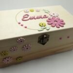 Keepsake Box - 20.5x11x9cm - Raw & Flowers Theme