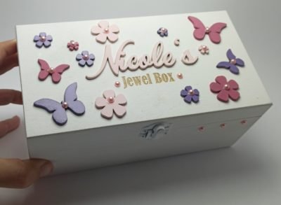 Keepsake Box - Butterflies & Flowers Theme