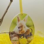 Personalised Printed Easter Egg - Design004 - 11x8cm - Hanging
