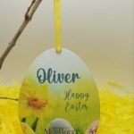 Personalised Printed Easter Egg - Design003 - 11x8cm - Hanging