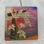 Personalised Printed Easter Saying - Design 005- 9x9cm - Hanging