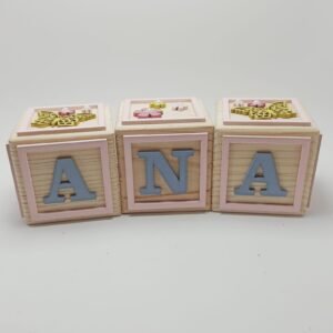 Baby Blocks -Flowers & Butterflies Theme