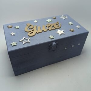 Keepsake Box - Stars Theme 2 - 20.5x11x9cm