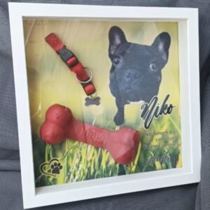 Personalised Pet Memorial Frame with Glass - 33x33x5.5