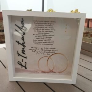 Personalised Frame with Glass - 33x33x5.5 - L-Imhabba