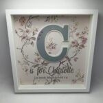 Personalised Frame with Glass - Name Initials - 25x25x4cm
