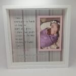 Personalised Frame with Glass - New Baby  - 25x25x4cm