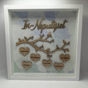 Personalised Frame with Glass - Neputijiet - Up to 6 names