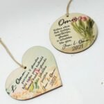 Printed Wall Hanging Hearts or Round - 10x9cm