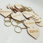 Engraved Name Keychains - Heart Shape
