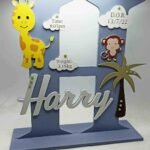 Standing Initial - Zoo Theme with Baby Info