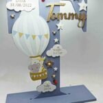 Standing Initial - Hot Air Balloon with Baby Info