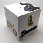 Money box with lock - Motorcycle Theme