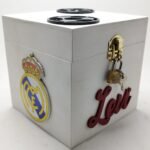 Money box with lock - Football Theme