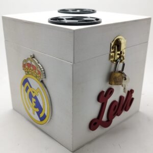 Money box with lock - Football Theme