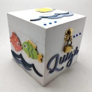 Money box with lock - Fish Theme