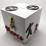Money box with lock - Football Theme