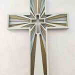 Wooden Cross - Six Layers - Green Scheme