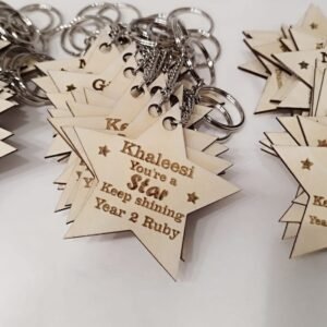 Engraved Keychains - You're a Star!