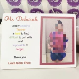 Personalised Hanging Sign - Teacher - with Photo