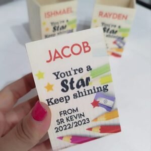 Printed Pencil Holder Box - You're a star