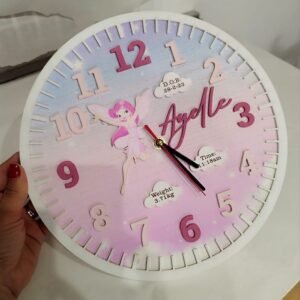 Personalised Printed Clock - Fairy Theme