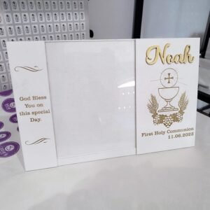 White Wooden Frame - Holy Communion