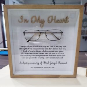 Memorial Box Frame with Glass