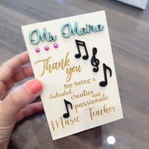 Pencil Holder Box - Music Teacher
